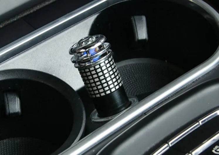 Car air purifier ionizer negative ion oxygen bar universal fit 8x1.8cm ABS available in blue red silver black