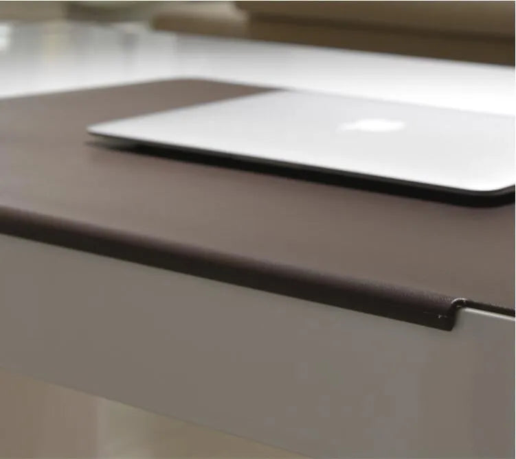 Large PVC desk mat in black, 700x450mm, non-slip surface for keyboard and mouse