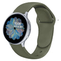 Samsung Galaxy Active 2 silicone watch strap with reverse buckle in multiple colour options.