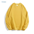Cotton off-shoulder pullover sweater in loose fit with long sleeves