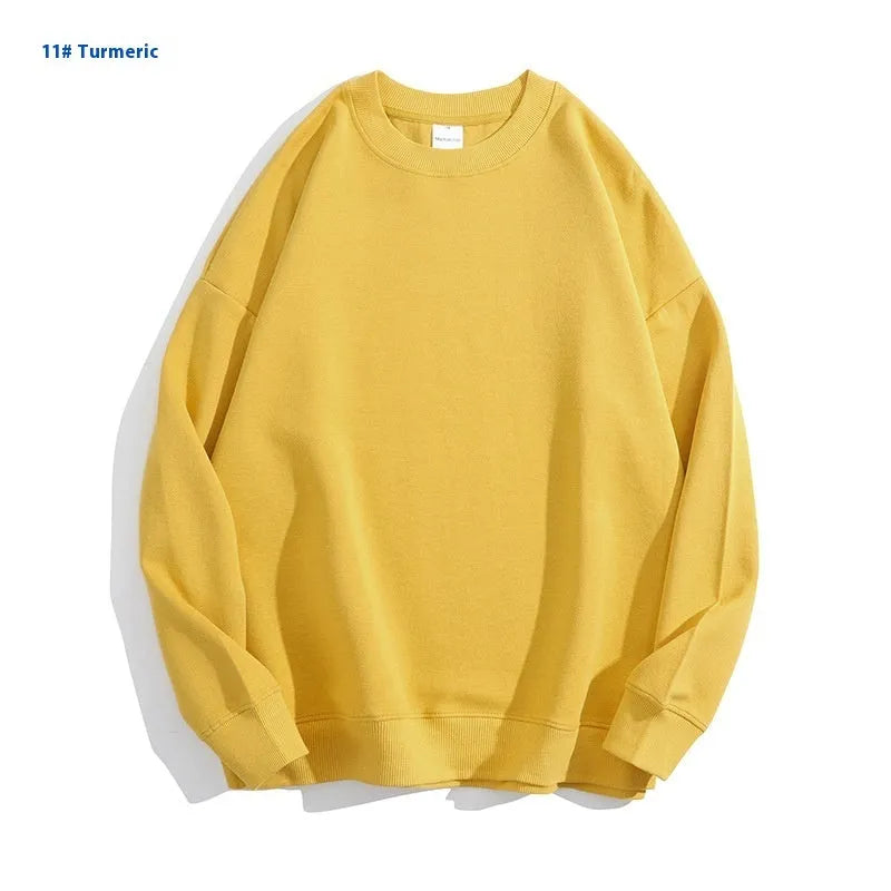 Cotton off-shoulder pullover sweater in loose fit with long sleeves