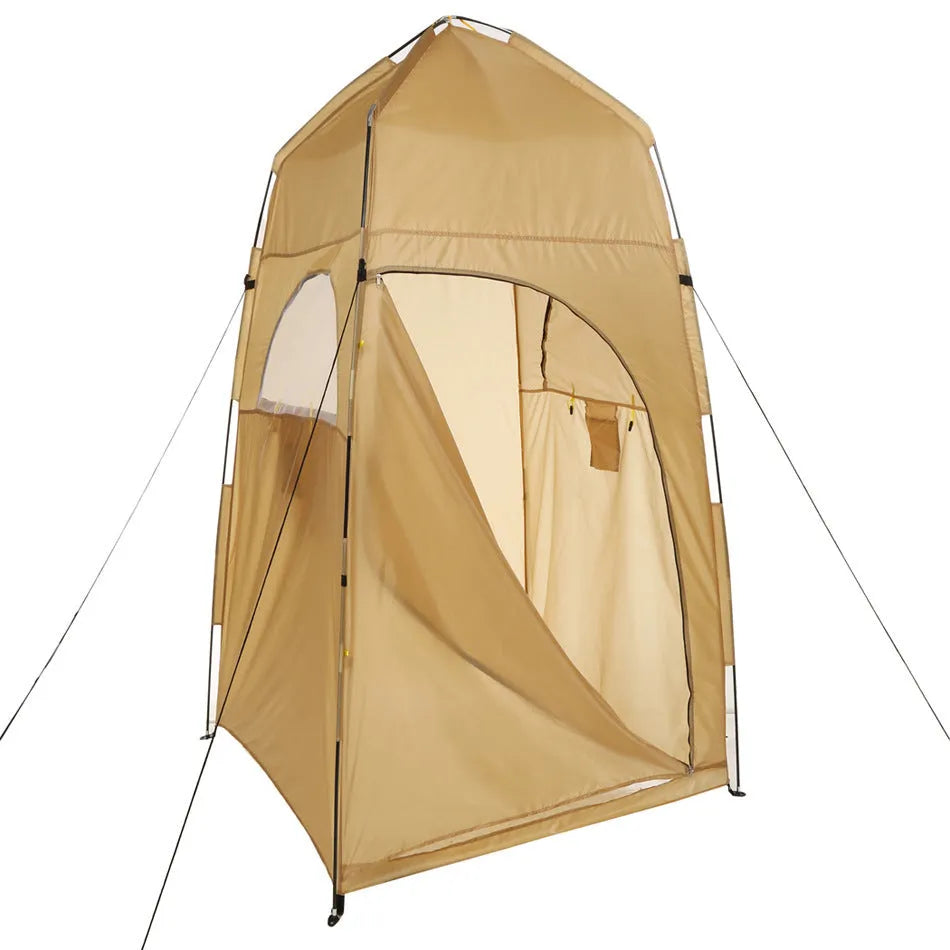 Outdoor Products dressing tent in blue, 120x120x210cm, with fibreglass poles