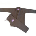 Taoist robe jujitsu suit in striped canvas fabric with cotton lining, available in white blue black
