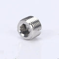 Stainless steel hexagon plug for pipe bulkhead fittings with 3/8 inch specification