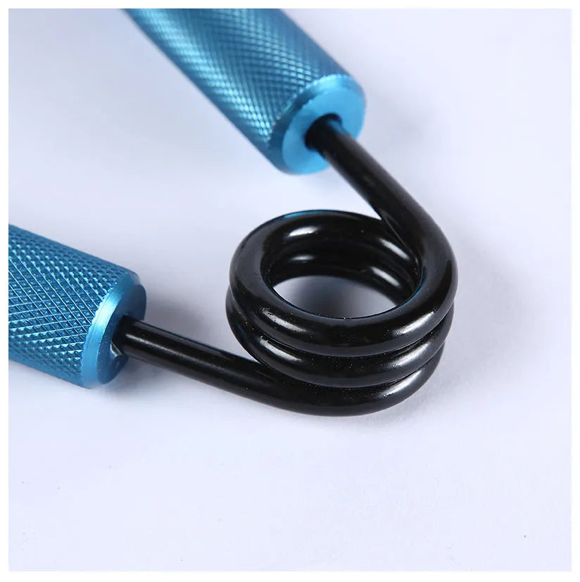 Men's fitness spring gripper with adjustable resistance 100 to 300 pounds in metal construction, black colour, for hand rehabilitation