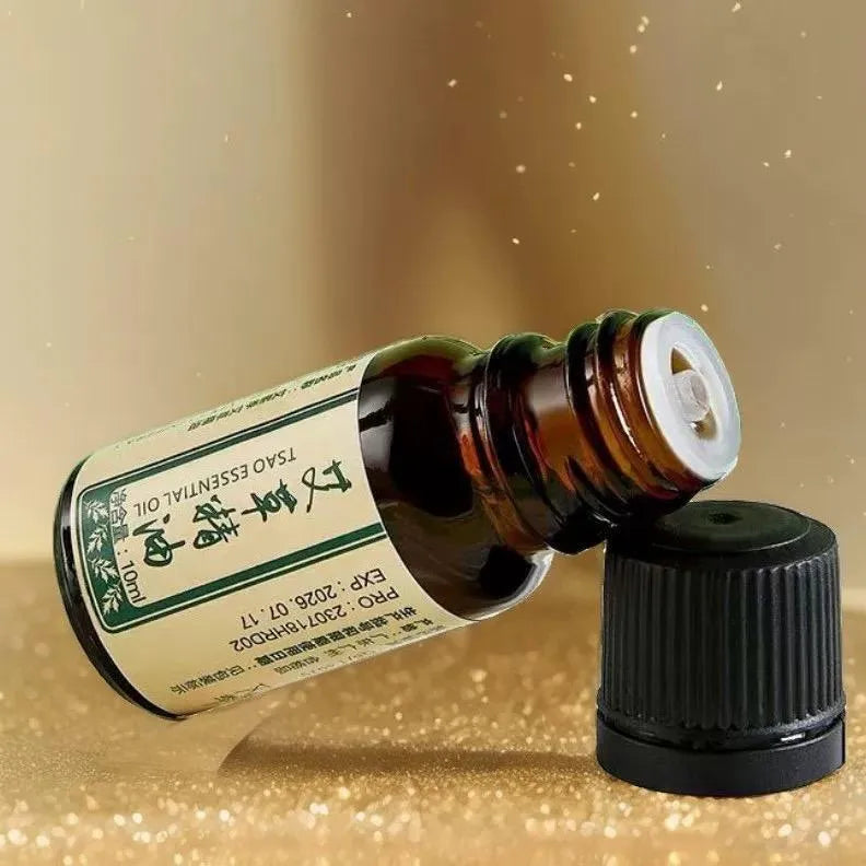 Stone moxibustion gua sha jar with moxa sticks, essential oil and cleaning tools