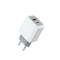 White European standard fast charge phone charger set with USB interface and fireproof ABS PC construction