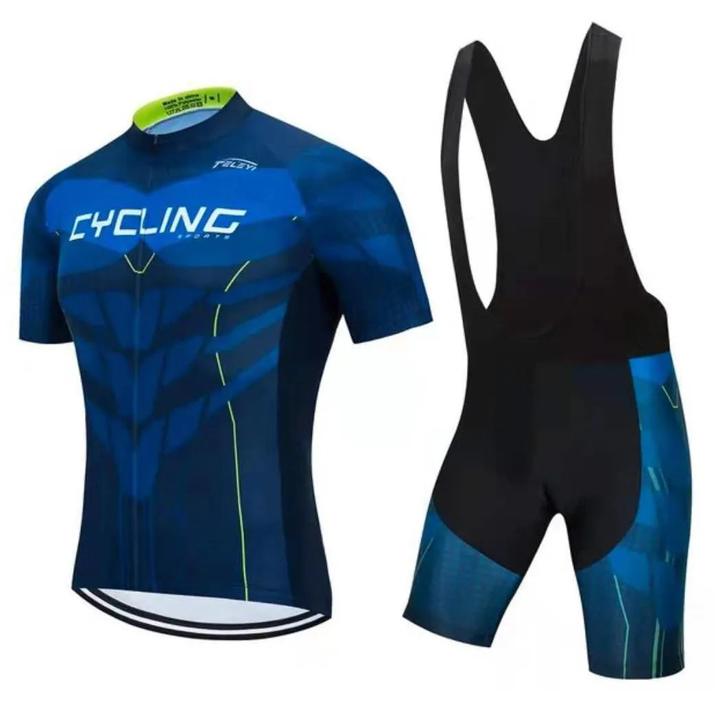 Cycling jersey for mountain and road bikes with moisture absorption function in various colour styles
