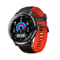 SN80 smart watch with metal body and silicone strap displaying heart rate on 1.3-inch touchscreen