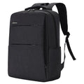 Waterproof Oxford cloth laptop backpack with USB charging port showing Black, Blue, Grey, and Red colour options