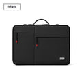 Men's 14-inch laptop protective sleeve in dark gray Oxford fabric with shoulder strap