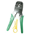 Network tool stripping pliers with rubber handle and tool steel clamp head for 6mm stripping diameter