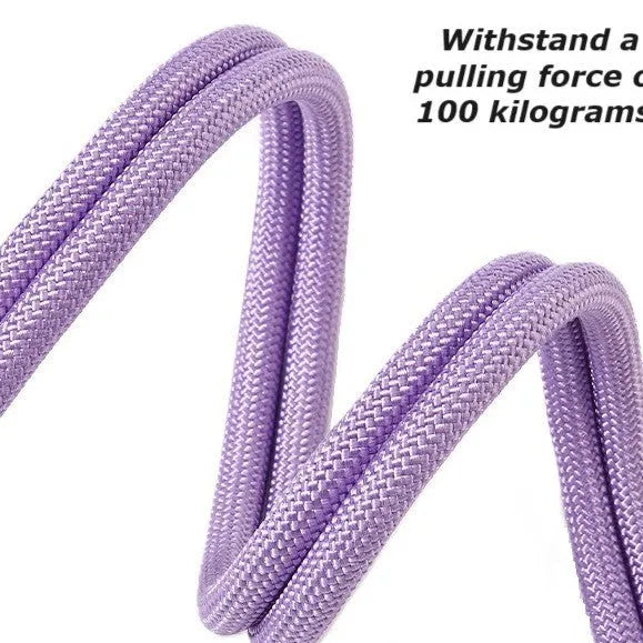 Dog leash with foam handle and 140cm nylon traction rope in choice of four colours