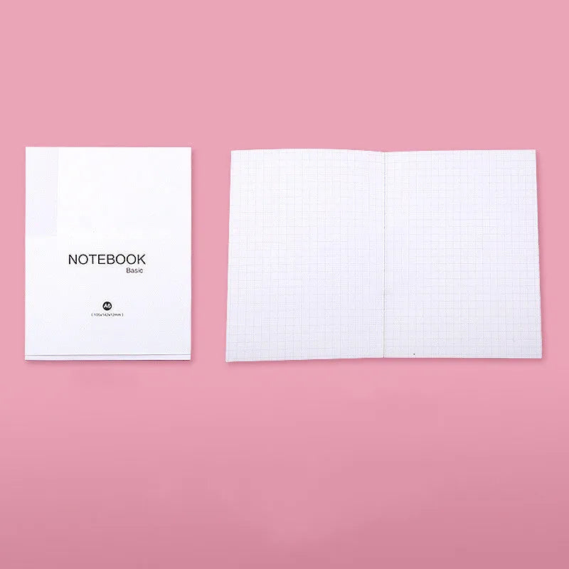 Basic manual refill diary notebook with 80 sheets of Dowling paper in blank, checkered, or line ruling.