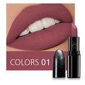 Matte long lasting lipstick with glitter effect, waterproof and sweatproof, non-stick cup, portable size, several colours