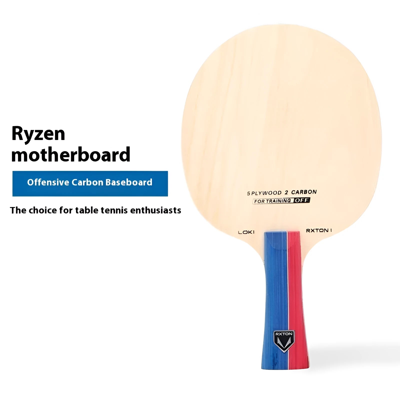 Ruilong 1 offensive carbon table tennis racket with 5 wood 2 carbon construction CS FL handle