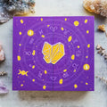 Halloween crystal-design paper gift box with magnetic closure, shown as a countdown calendar.