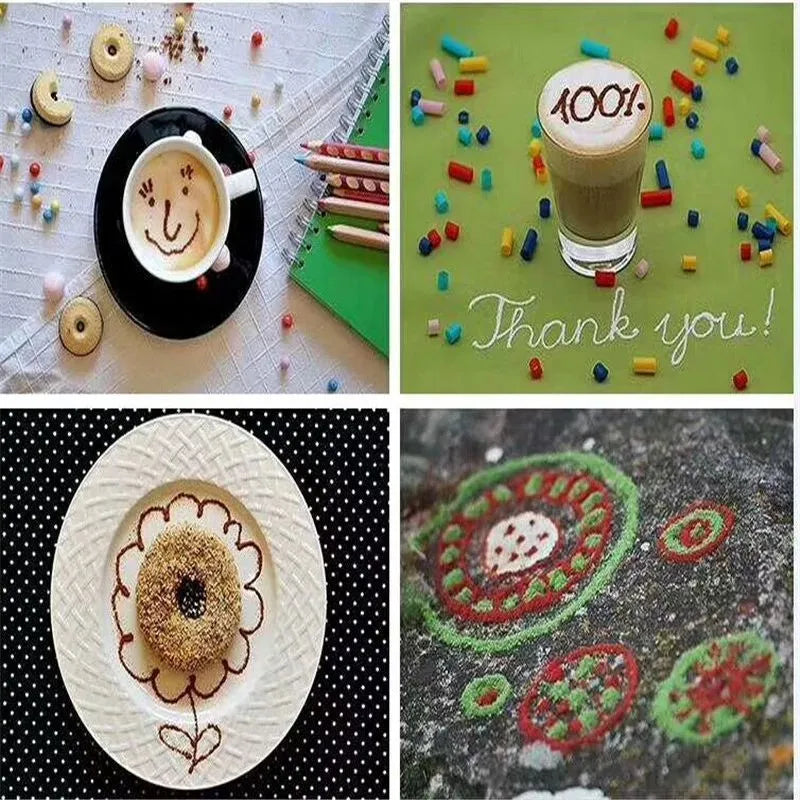 Electric coffee drawing pen in yellow for chocolate food decoration with ABS material