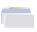 Blue tamper-evident confidential envelope with self-adhesive flap, dimensions 105mm by 240mm.