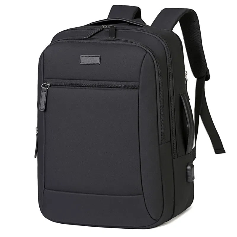 Women's multi-functional large capacity business bag in Oxford cloth, solid colour, beige option