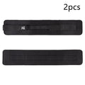 Black and pink fitness training belt for weight-bearing hip bridge exercises and lumbar support