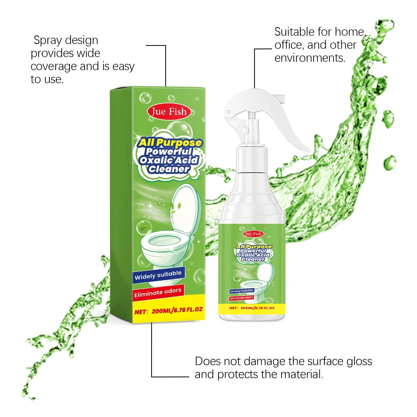 200ml multi-functional household grease cleaning spray bottle with pump mechanism