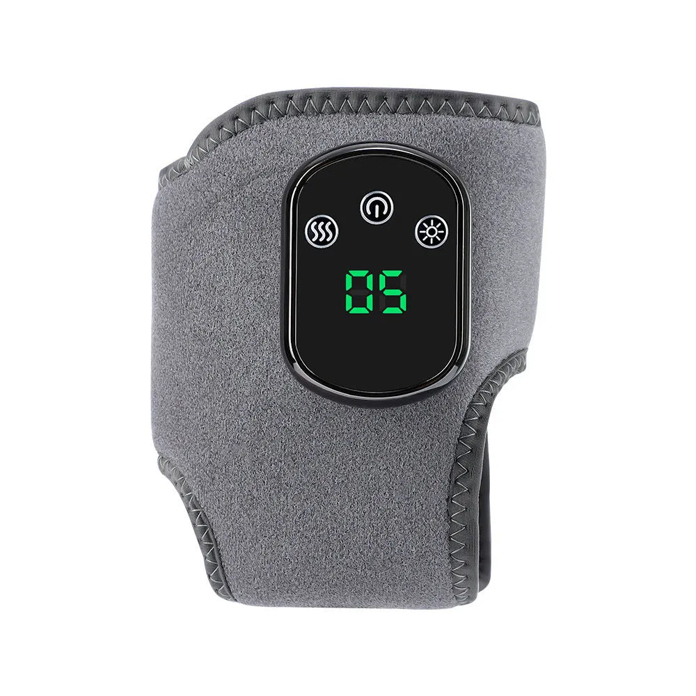 Electric heating ankle and wrist massage instrument in gray with hot compress and vibration settings