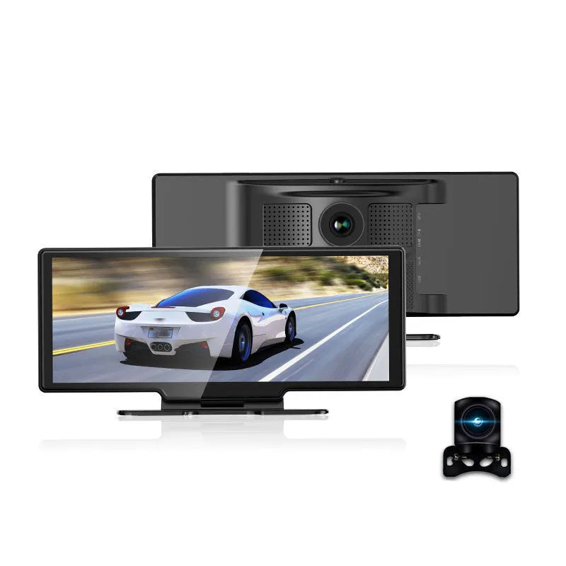 2.5K high-definition dash cam with 11-inch screen and voice control in black