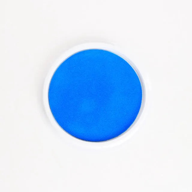Children's fingerprint paint kit showing 16cm ink pad and picture album guides for creative activities
