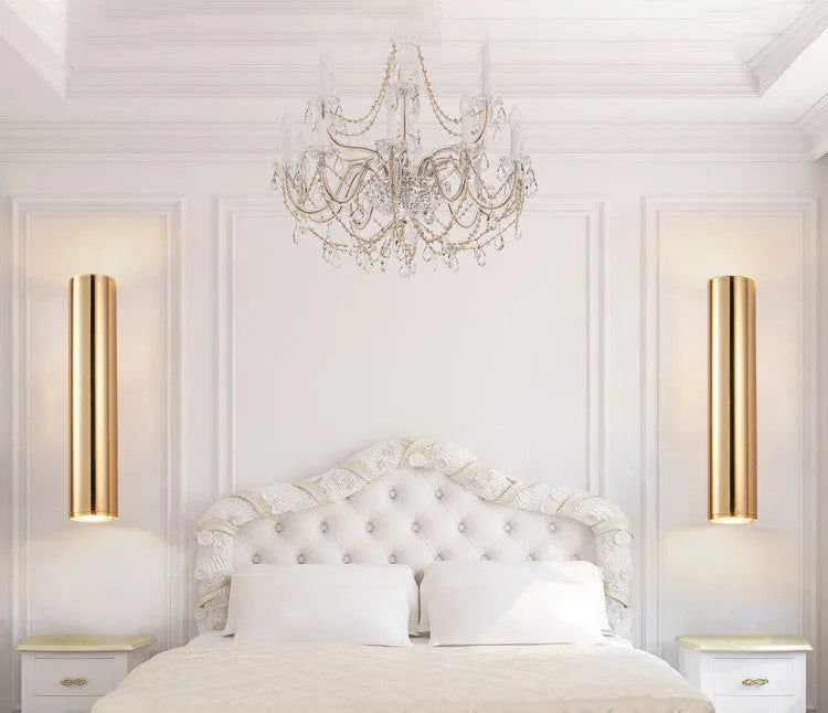 Up and down LED wall light aluminium alloy 65x300mm warm white COB 2 bead