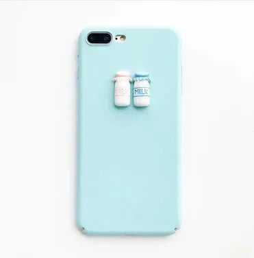 Soft silicone TPU iPhone case with a 3D cartoon cat design, shown in pink.
