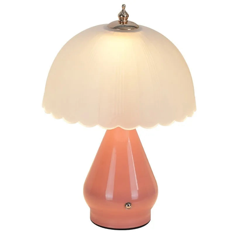 Geometric 3D table lamp with warm light, modern simplicity style, available in multiple colours