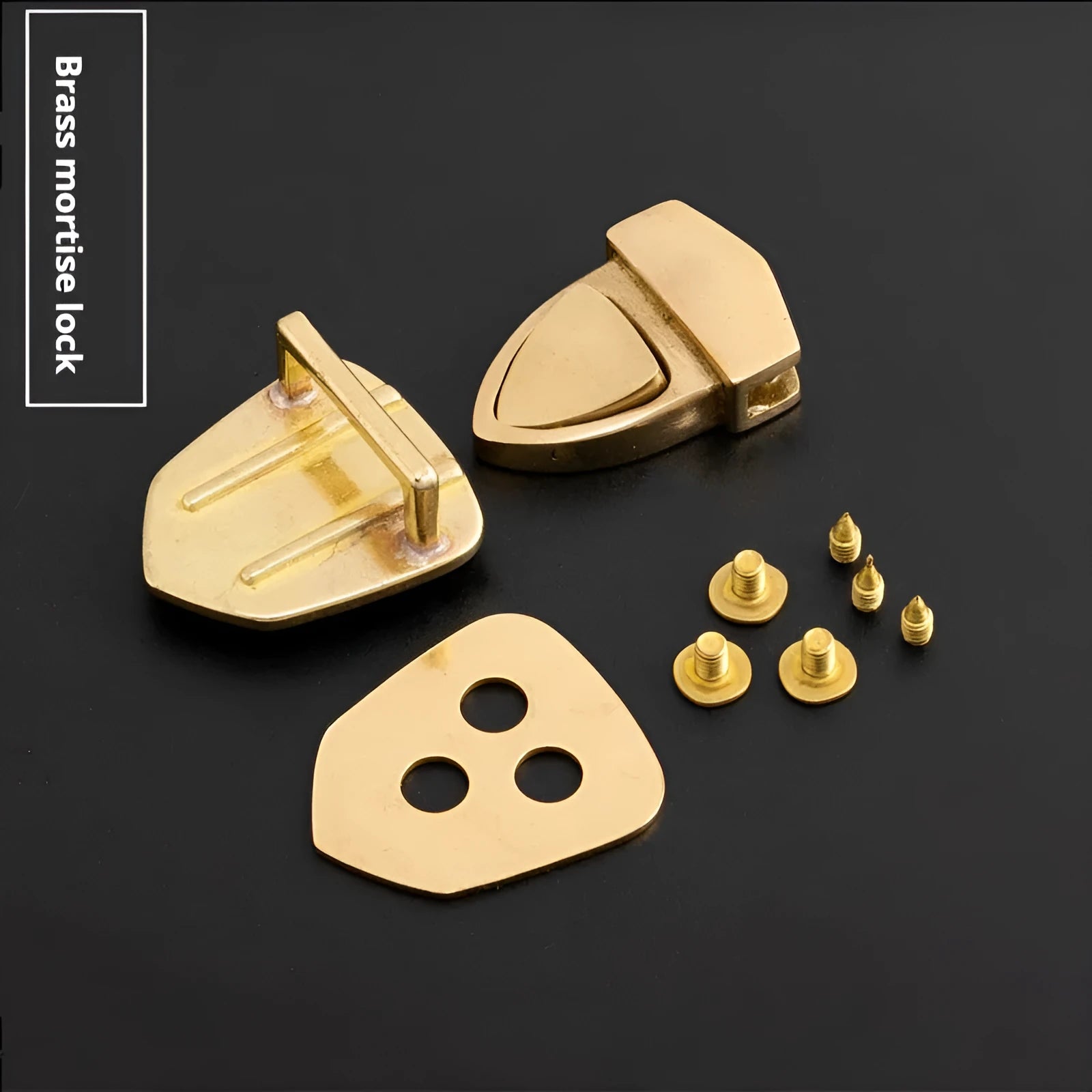 Pure brass mortise lock duck tongue buckle for bag hardware accessories