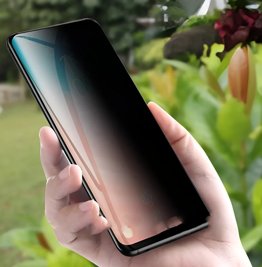 Samsung Galaxy tempered glass screen protector with full coverage and anti-fingerprint surface
