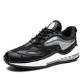 Men's height increasing casual shoes with air cushion technology in Space Black or Space White colours