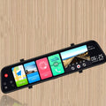 12-inch rearview mirror tachograph with dual cameras for commercial vehicles