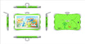 7-inch children's learning tablet with stand in cartoon colours showing IPS screen and 3G calling capability