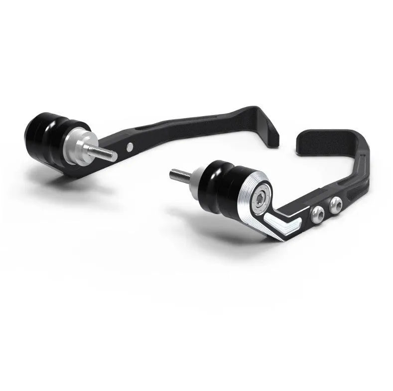 Pair of black CNC aluminium bow protection guards for Honda CBR650F CBR650R motorcycle