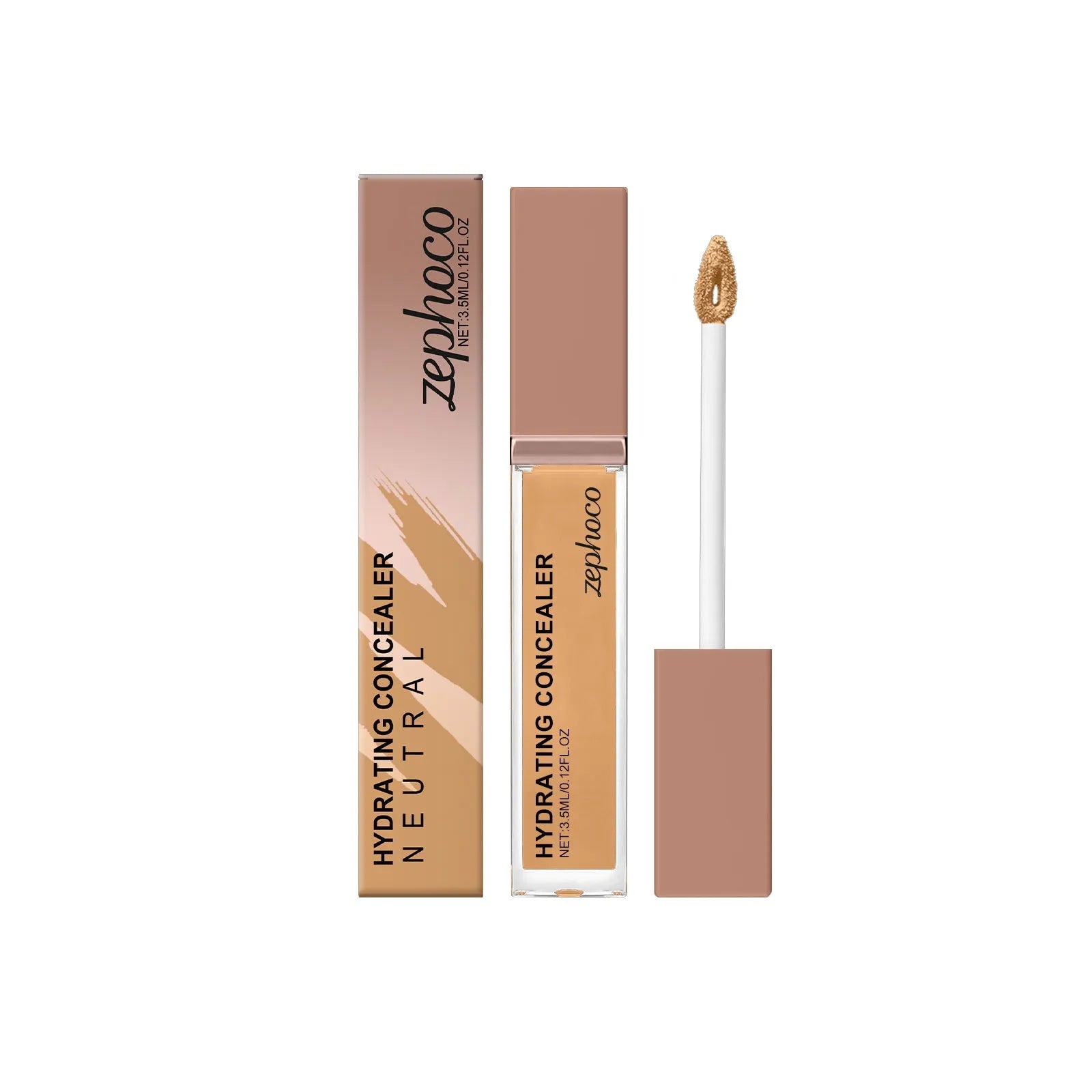 3.5ml tube of medium skin tone liquid foundation and concealer with a natural finish.