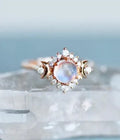 Fashion rings in Gold and Rose Gold, sizes 6 to 10, shown as stackable women's jewellery