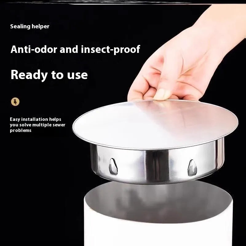 Stainless steel floor drain deodorant seal cover with modern simple design