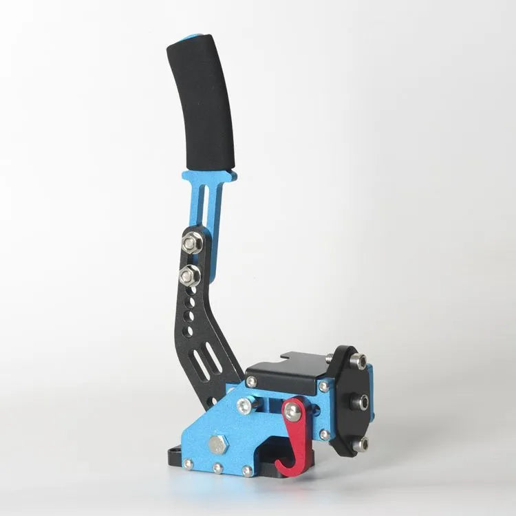 Red, black, and blue linear drift handbrake for Logitech G29 G923 and Thrustmaster T150 T300 T500 racing wheels