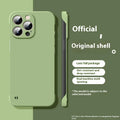 Ultra-thin frameless silicone phone case for iPhone 15 Pro Max in Graphite Black