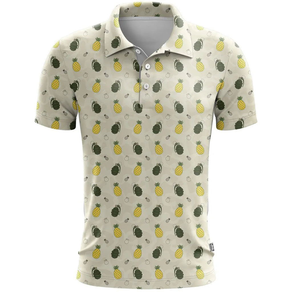 Loose-fit short-sleeve sportswear top with a 3D printed colour pattern in bird's eye cloth fabric.