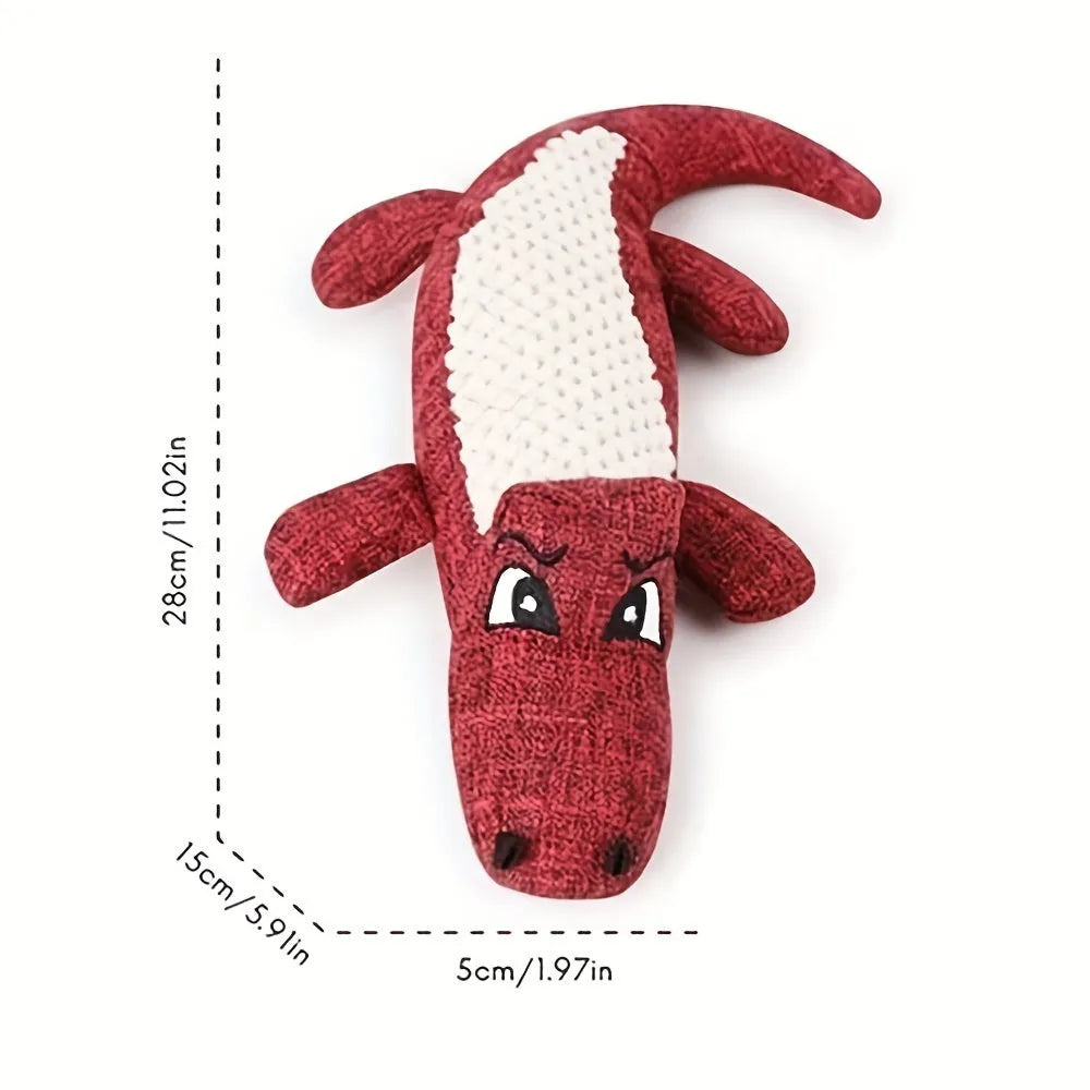 Blue corn grid texture pet plush toy for cats and dogs with biting sound feature