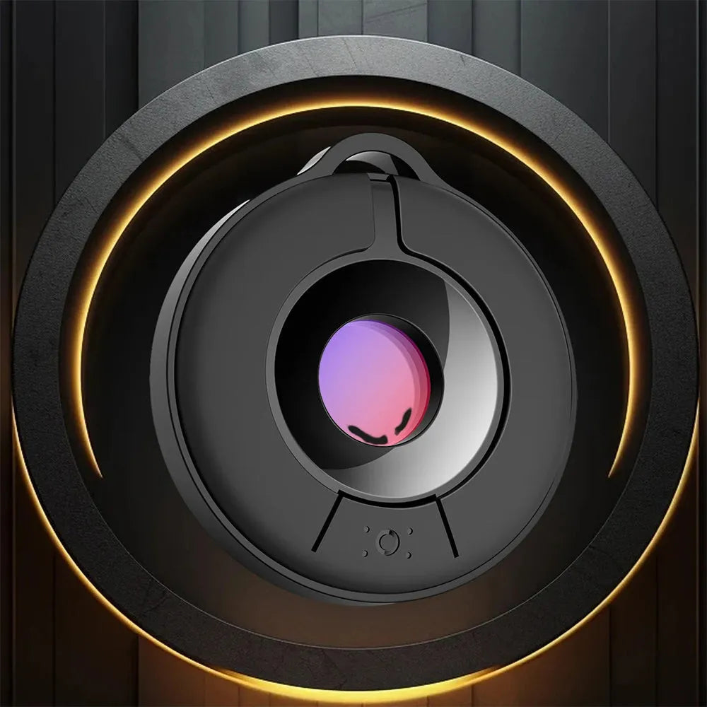 Compact infrared camera detector with filtering lens for hidden camera detection up to 5 metres.