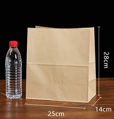 Yellow thickened kraft paper inner packaging bag with aluminium foil lining for snacks.
