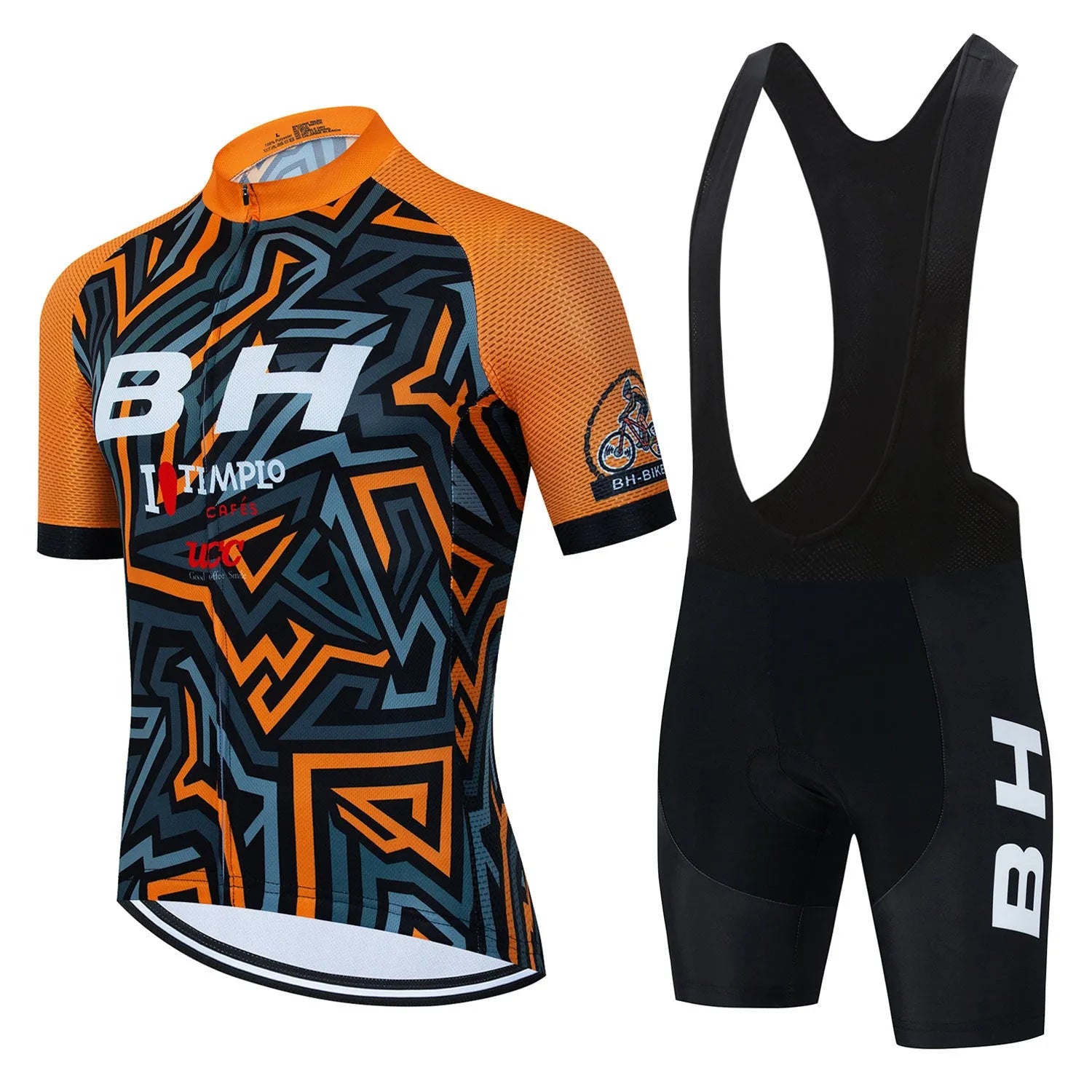 BH Men's Short Sleeve Riding Sweatshirt Suit with mesh fabric, top and jumpsuit set, available in multiple colours and sizes XS to 5XL