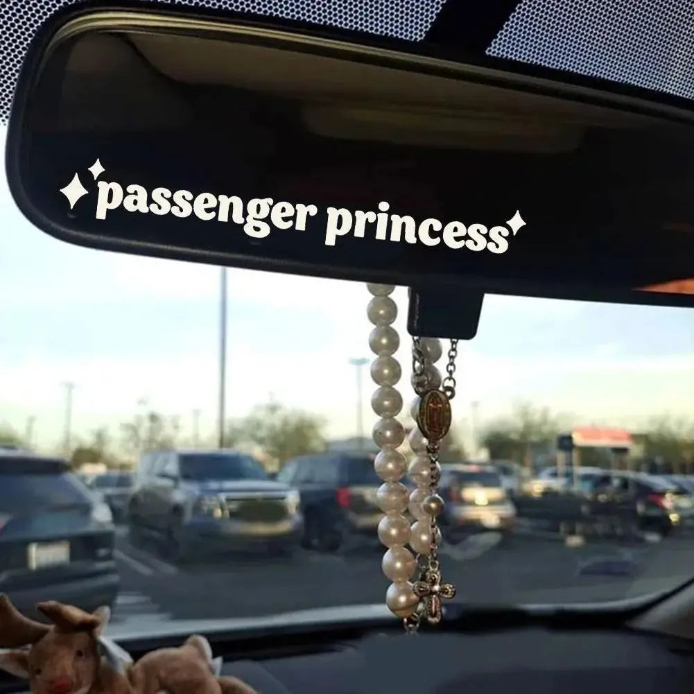 Car interior decoration sticker with English text pattern in choice of colours