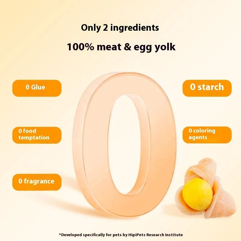 Dog snack egg yolk chicken duck meat small molar training reward food